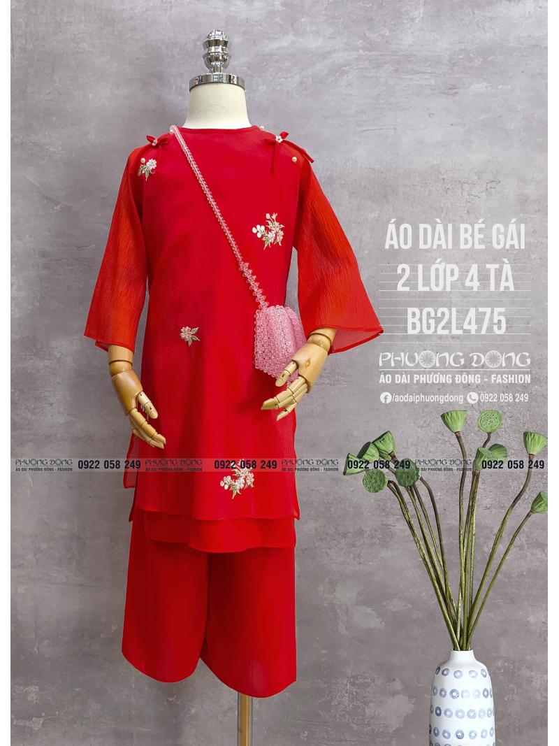 Áo Dài Cách Tân Bé Gái BG2L475